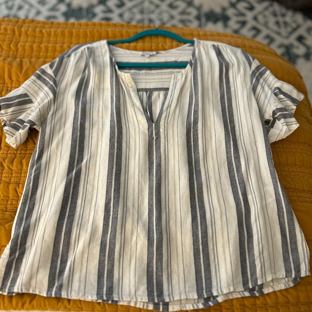 Splendid Striped Tunic Top Size Small